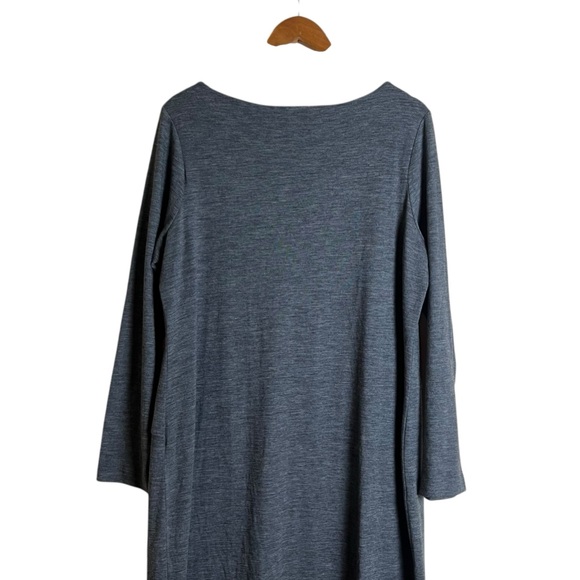 NWT! Talbots grey faux wrap wool blend midi dress - Picture 7 of 8